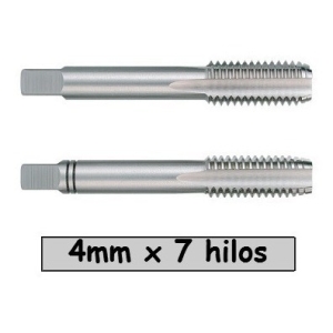 Juego De 2 Piezas De Macho 4mm X 7 Hilos Codigo M4m07