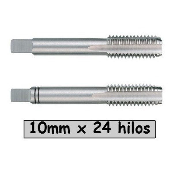 Juego De 2 Piezas De Macho 10mm X 24 Hilos Codigo M1024