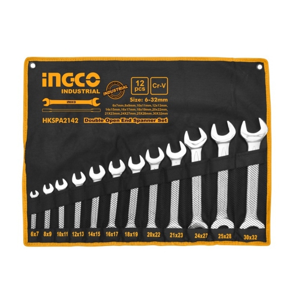Set D 12 Llaves Combinadas Doble Boca 6-32mm Ingco Hkspa2142