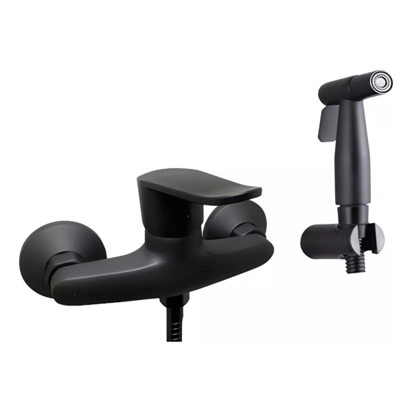Monocomando Ducha S/transfererncia C/gatillo Wico Negro - Pg