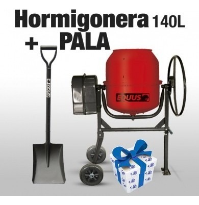 Hormigonera Trompito De Volcar Equus 140lt + Pala + Regalo!