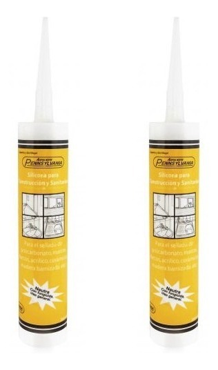 2 X 1 Silicona Neutra 300 Ml Con Fungicida!