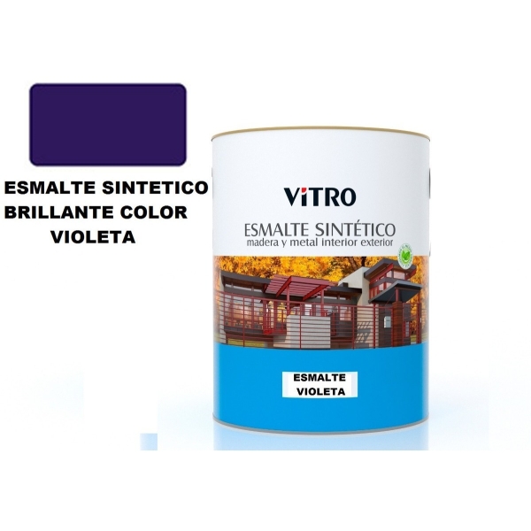 1/2lt Pintura Esmalte Sintético Brillante Vitro 26 Colores - Imagen 24