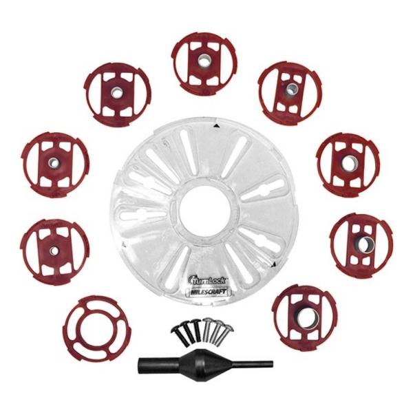 Router Bujes Intercambiables Baseplate Bushing Milescraft