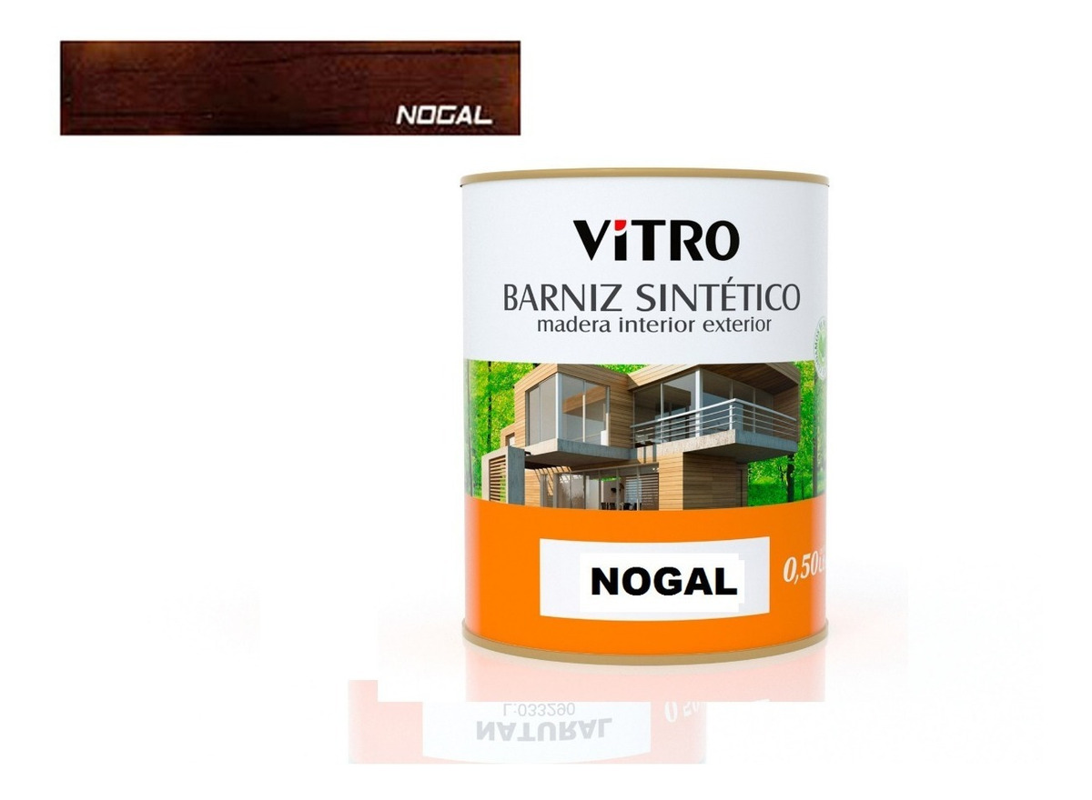 1/4lt Barniz Sintetico Con Color Interior Exterior Vitro - Imagen 5