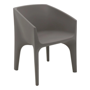 Sillon Silla De Patio De Polietileno Paco Símil Hormigón
