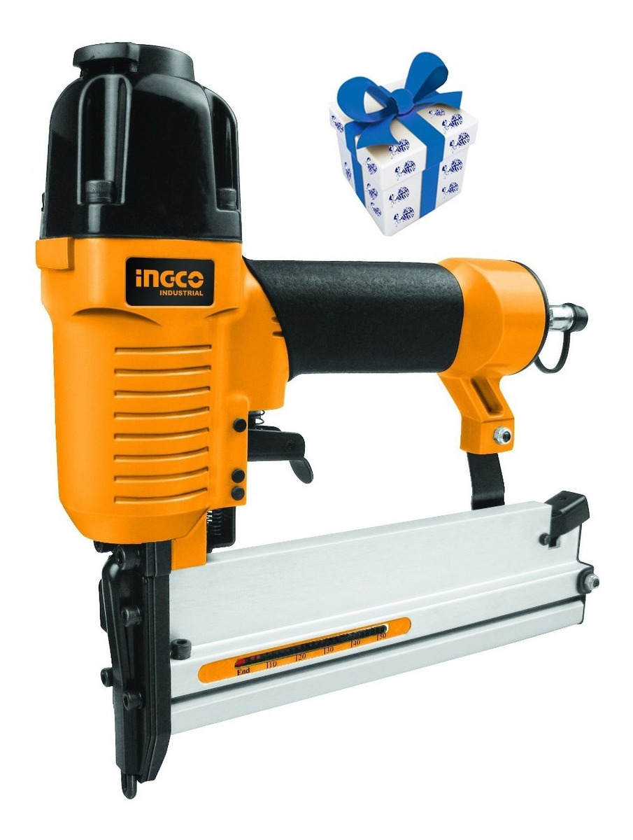 Clavadora Engrampadora Neumatica Ingco 2 En 1 + Regalo !