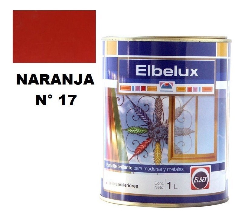 4lt Esmalte Sintetico Brillante Elbelux Elbex 32 Colores - Imagen 29