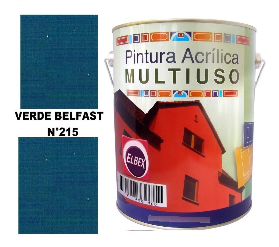 4lt Pintura Color Multiuso Elbex Pam 33 Colores A Eleccion - Imagen 7