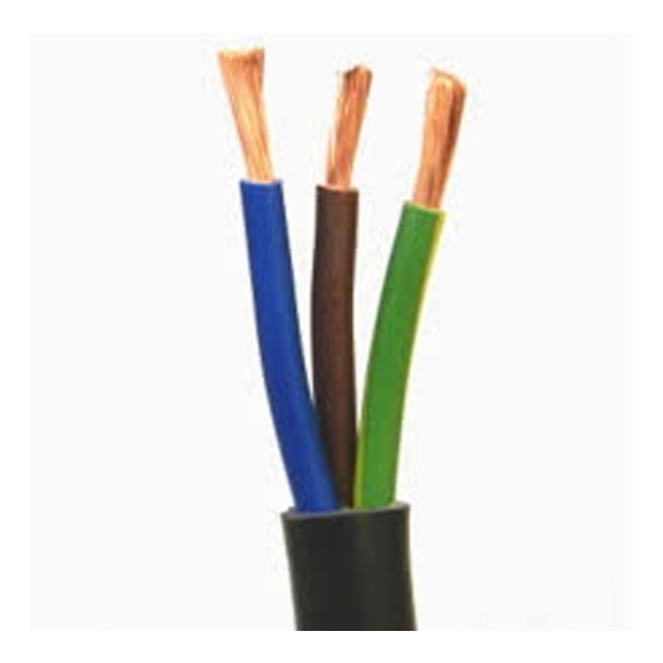 100mt Cable Bajo Goma 3x2mm Negro O Blanco