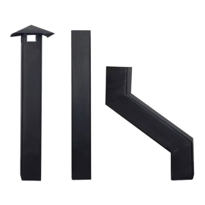 Kit De 3 Caños Cuadrado Para Estufa 20cm X 20cm