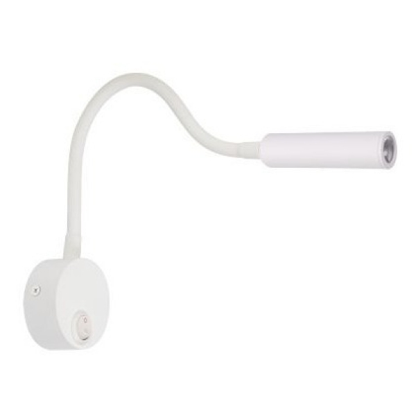 Aplique De Led Cuello Flexible 3w 3000k Blanco