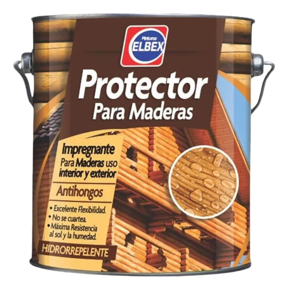 3,6l Protector Para Madera Int Ext Elbex Varios Colores!