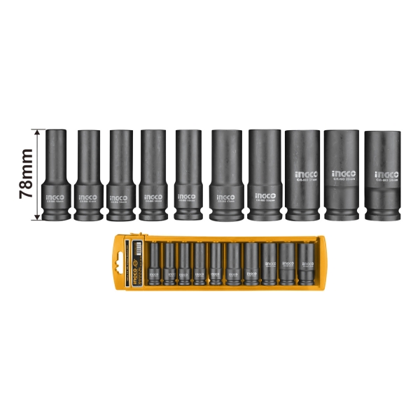 Juego 10 Dados 1/2 Impacto Profundos Ingco Hkissd12102l P G