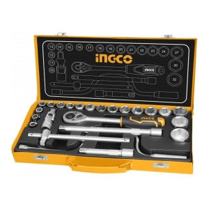 Juego De Dados Y Cricket 1/2 Valija Metalica 24pcs Ingco