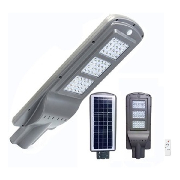 Foco Led Panel Calle Solar 90w Con Sensor Lupa Y Control
