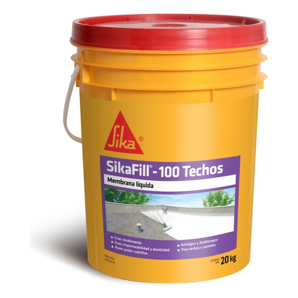 20k Sikafill -100 Techos Membrana Líquida Sika 4 Colores