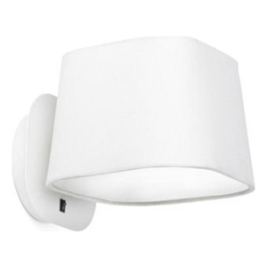 Portátil De Pared Cuad Pant Textil Blanca E27 15w
