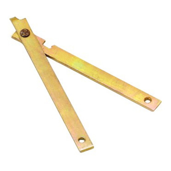Par De Bisagra Guía Para Escalera Galvanizada 40cm