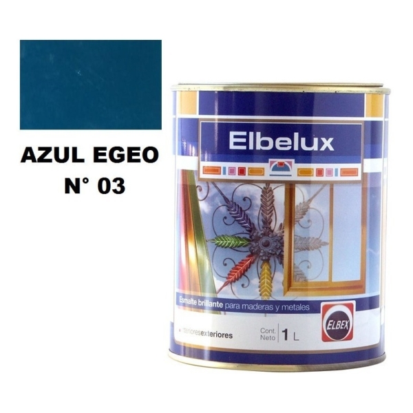 1lt Esmalte Sintetico Brillante Elbelux Elbex 32 Colores - Imagen 17
