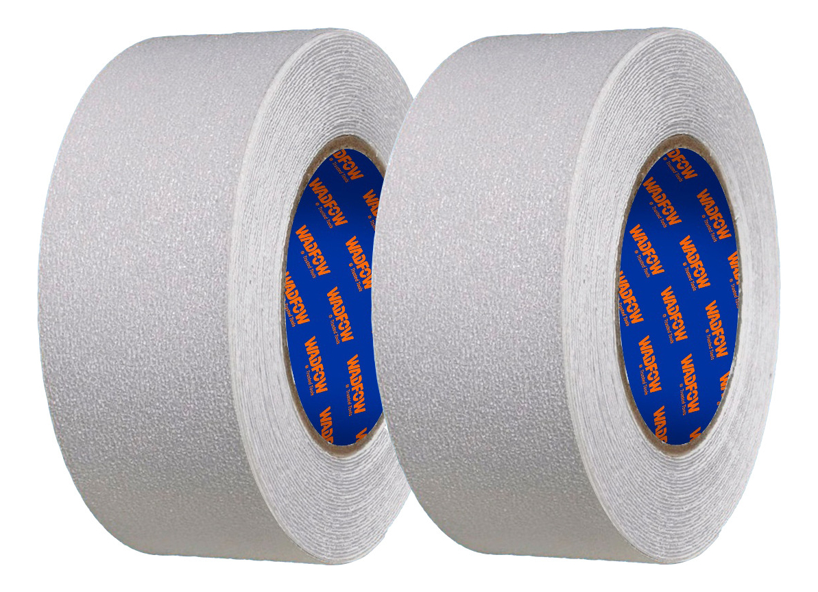 Pack 2 Cinta Anti Deslizante 5mt X 50mm Transparente Wadfow