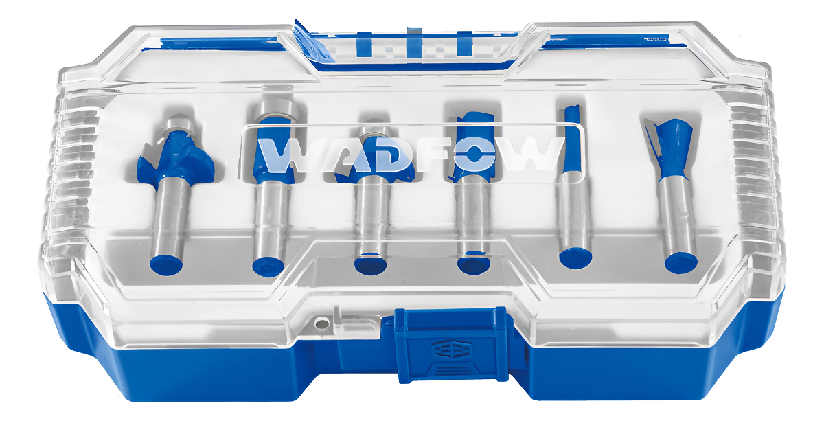 Set De 6 Fresas Wadfow Para Router Vástago 6mm Wrksr0106