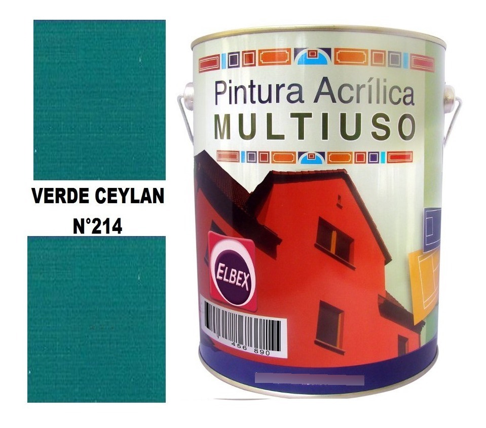 4lt Pintura Color Multiuso Elbex Pam 33 Colores A Eleccion - Imagen 9