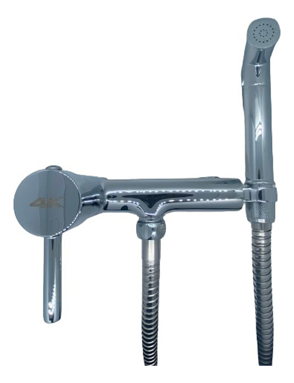 Monocomando Ducha Higienica Elegant Cromo Bronce 4k P G