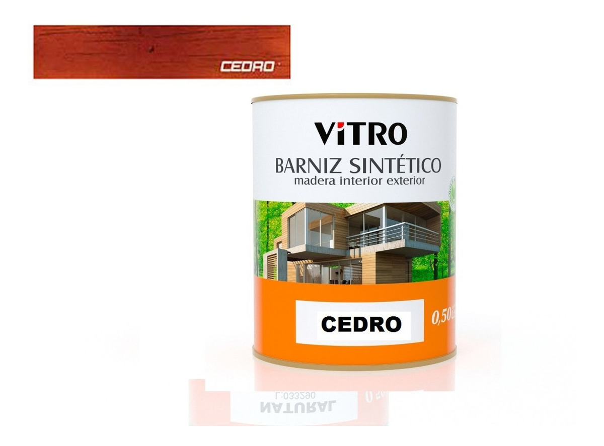 1/4lt Barniz Sintetico Con Color Interior Exterior Vitro - Imagen 3