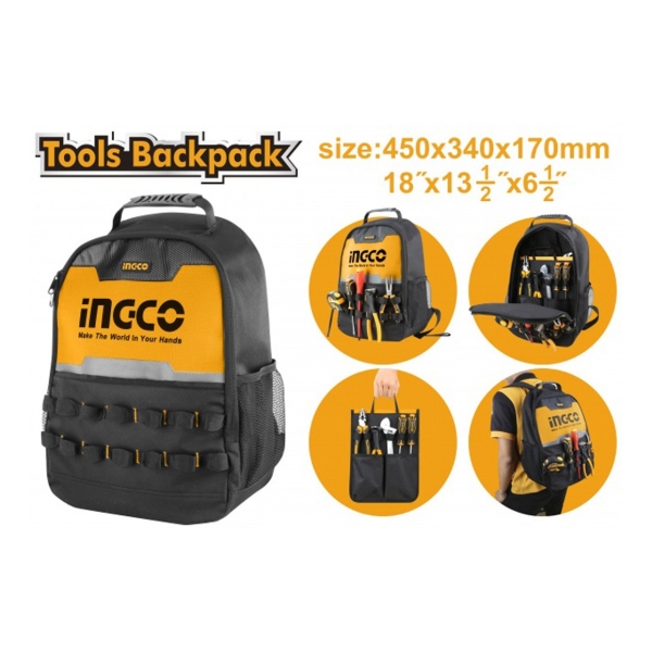 Mochila De Trabajo Ingco Marco Rigido Hbp0101