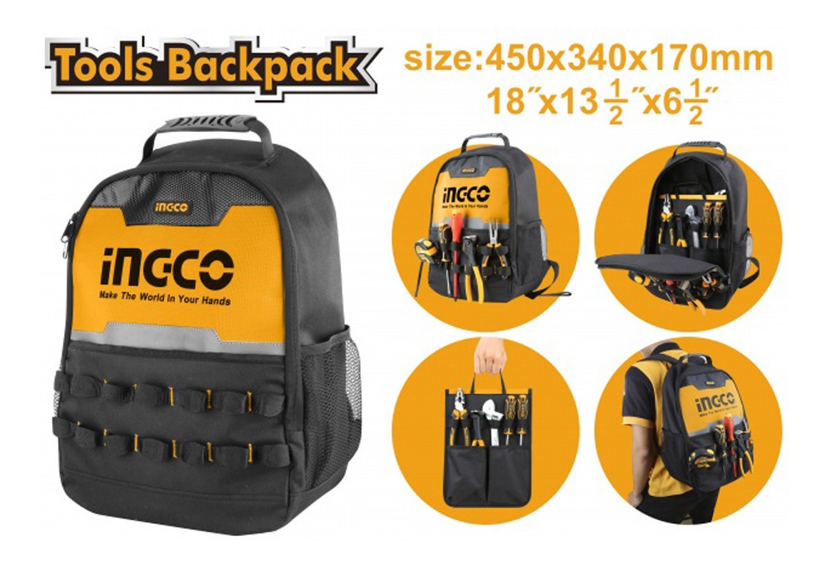 Mochila De Trabajo Ingco Marco Rigido Hbp0101