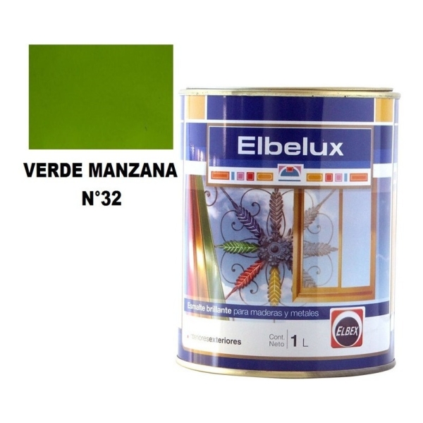 1lt Esmalte Sintetico Brillante Elbelux Elbex 32 Colores - Imagen 7