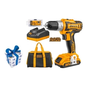 Taladro Atornillador Cdli2002 Ingco 2 Baterias 20v + Regalo!