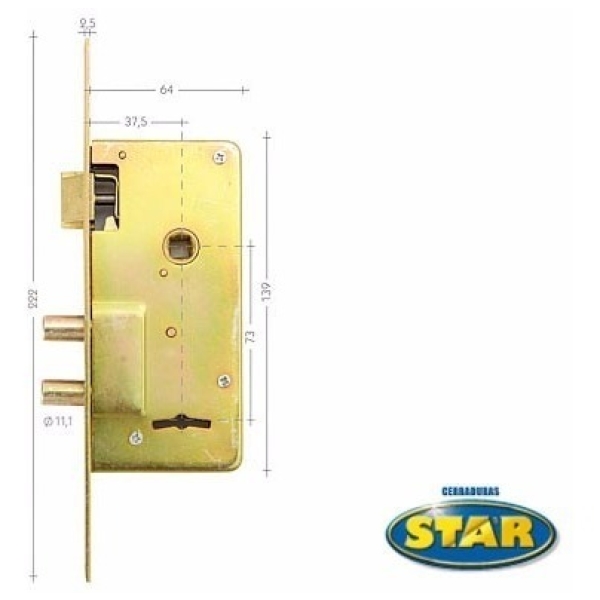 Cerradura De Seguridad Star 210 S 2 Años De Garantia!