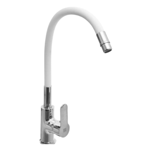 Monocomando Mesa Rimontti Pico Flex Blanco Código 51486