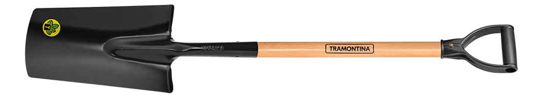 Pala Media Luna C/mango De Madera 71cm. Tramontina 77426/404