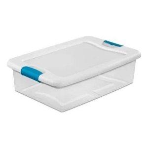 Caja Plástica Transparente Con Tapa, 30 Litros - Tv0230