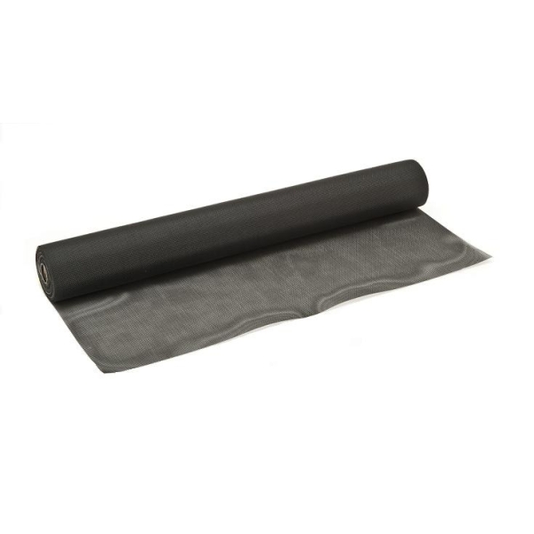Rollo 90cm X 20mt De Tejido Mosquitero De Fibra Negro