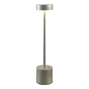 Portátil De Mesa Led Inalámbrica Usb Plateado