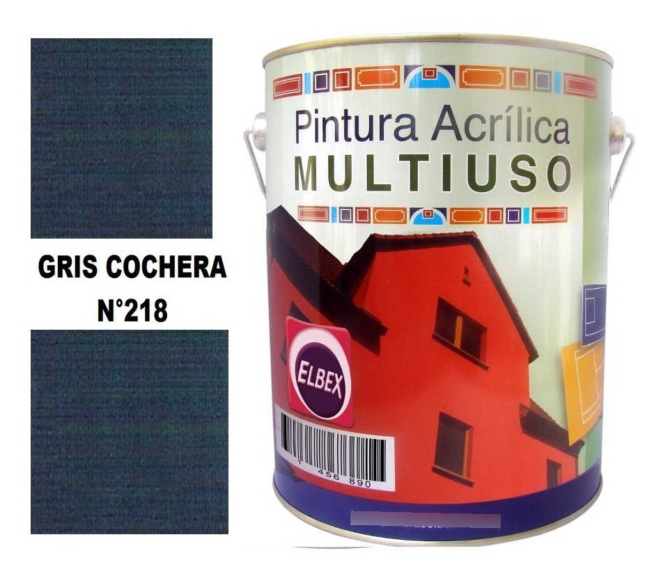 4lt Pintura Color Multiuso Elbex Pam 33 Colores A Eleccion - Imagen 4