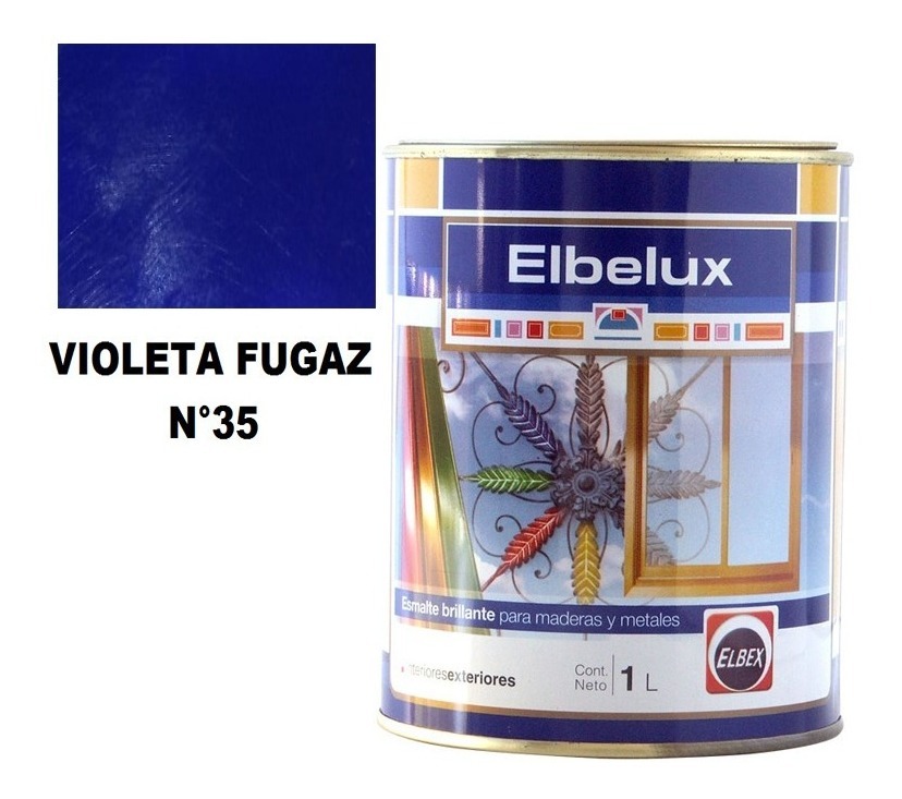 4lt Esmalte Sintetico Brillante Elbelux Elbex 32 Colores - Imagen 25