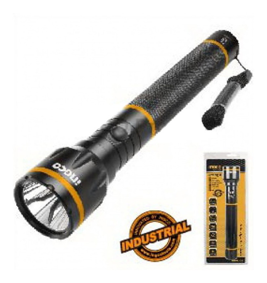 Linterna Larga Aviation Cree Led 3w 250 Lumen Ingco Hfl013d1