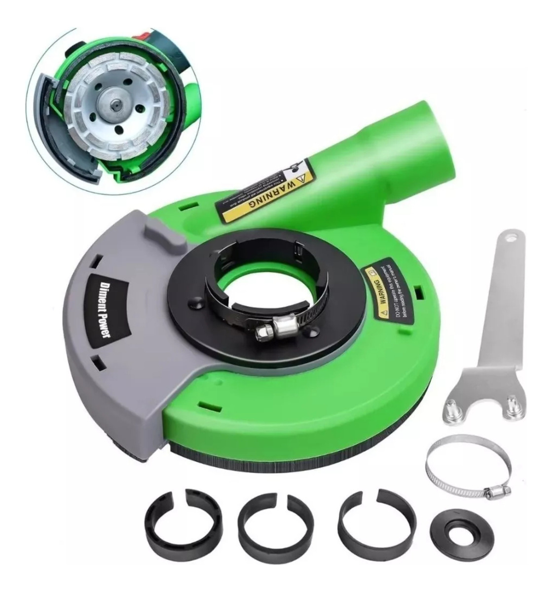 Protector Amoladora 4.1/2 Y 5 Con Conector Aspiradora K37