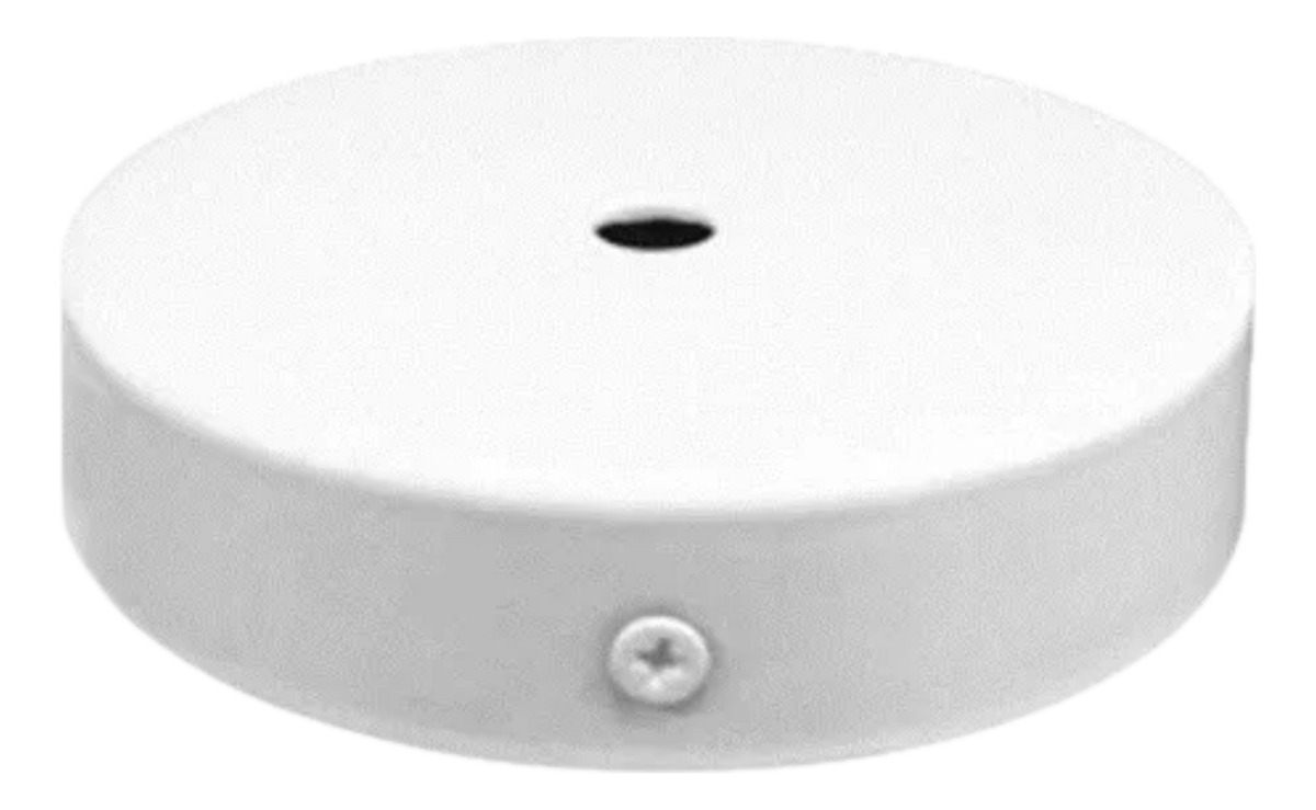 Floron Metalico Para Colgantes Blanco