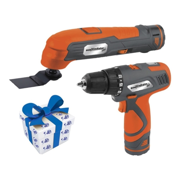 Kit D Atornillador + Herramienta Multiuso Gladiator Tnu812k2