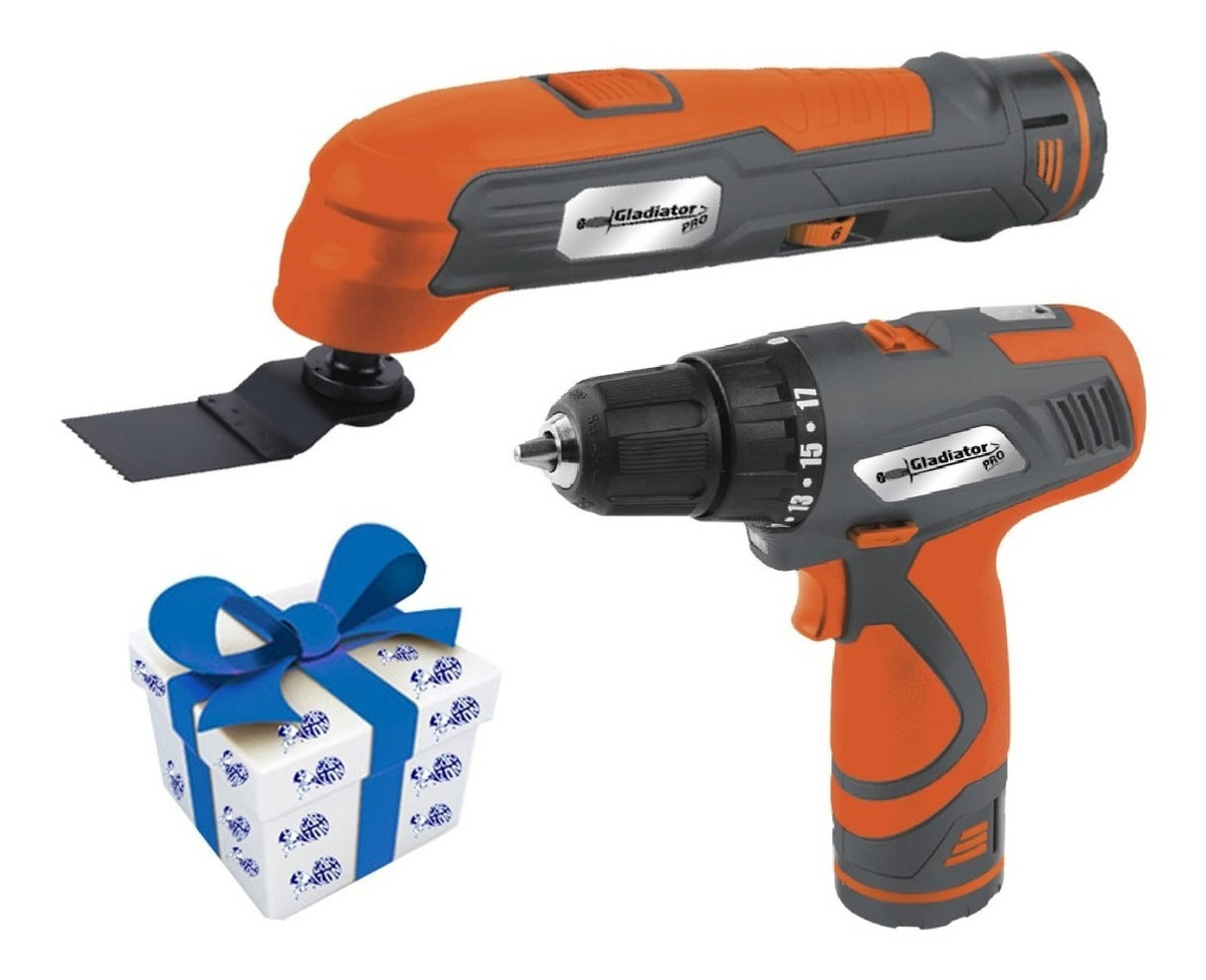 Kit D Atornillador + Herramienta Multiuso Gladiator Tnu812k2
