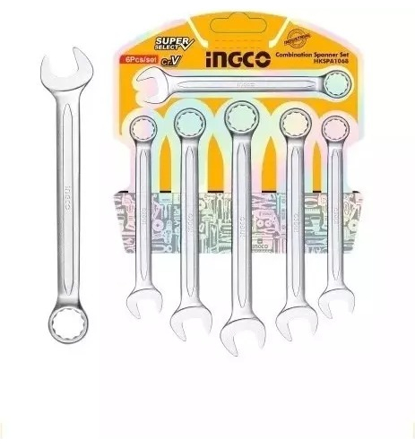 Juego De 6 Llaves Combinadas Ingco Super Select - Pg
