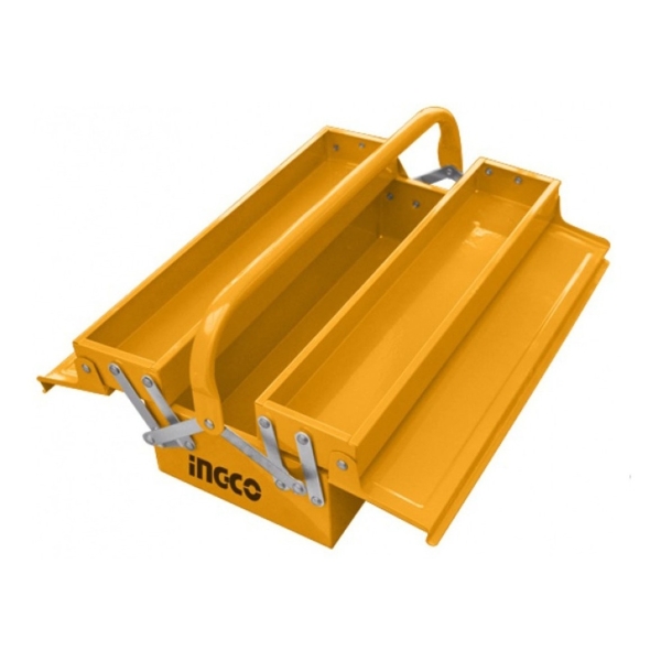 Caja Valija Para Herramientas De Metal 2 Estantes Ingco