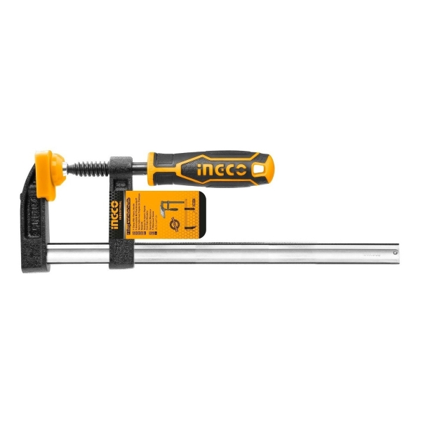 Prensa Carpintero Sargento Tipo F Ingco 80 X 300mm Hfc020802