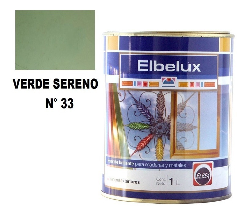 4lt Esmalte Sintetico Brillante Elbelux Elbex 32 Colores - Imagen 5